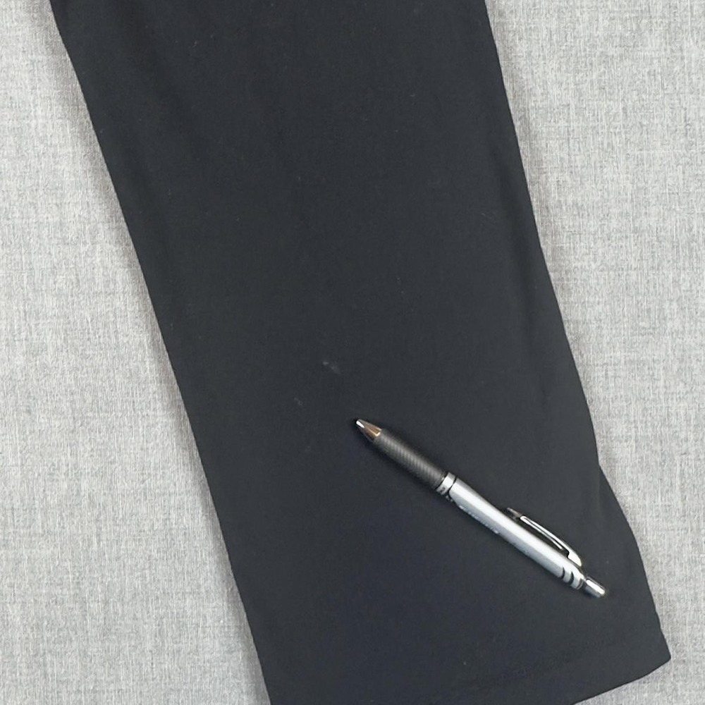 Lululemon Pants Womens 4 Black Gray Crop Wide Leg Yoga Capri Athletic Stretch - Picture 2 of 11